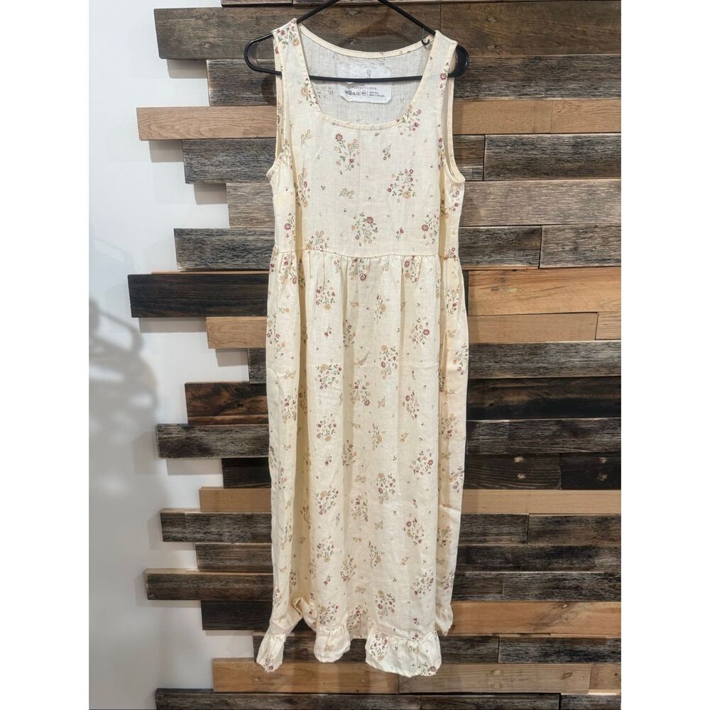 NotPerfectLinen new Iris boho lagenlook dress butterfield size M/L